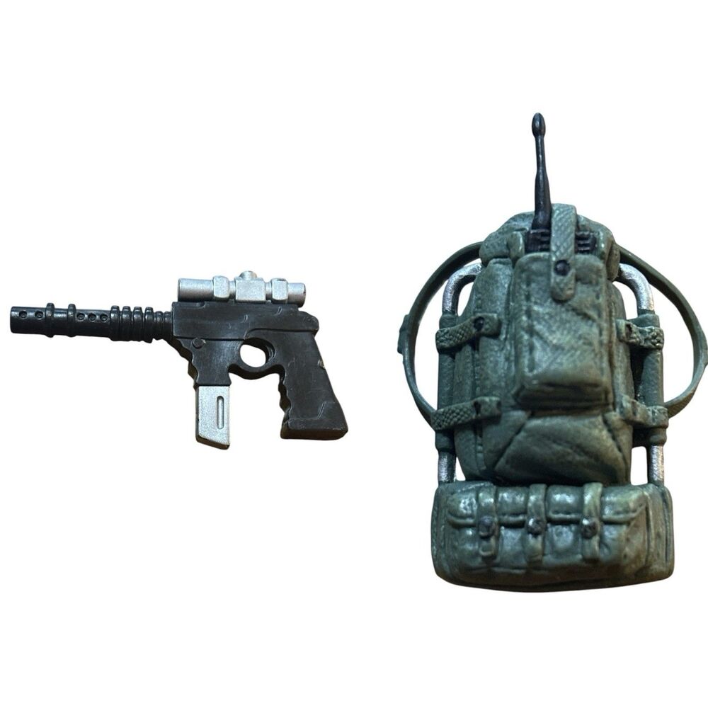 Vintage GI Joe Accessories Backpack & Rifle Action Figures Toys Weapons